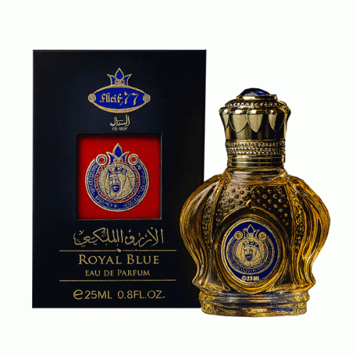 ادکلن جسیکا توین مدل شیخ 77 رویال بلو رایحه شیخ کلاسیک 77 حجم 25 میل