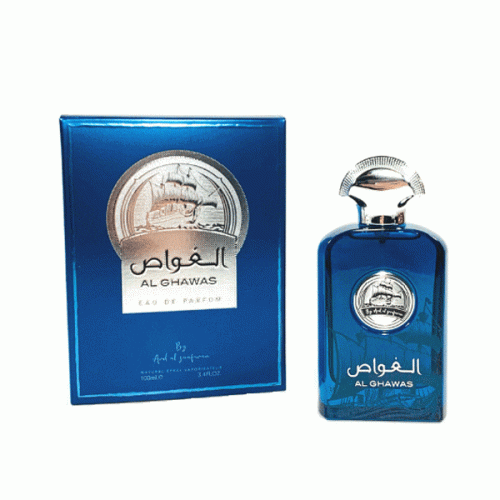 ادکلن ارض الزعفران مدل الغواص Al ghawas حجم 100 میل