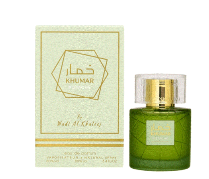 ادکلن وادی الخلیج مدل خمار پیستاچی مشابه رایحه کایالی یام پیستاچیو جلاتو حجم 100 میل